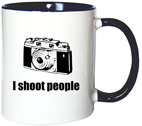 Mister Merchandise Tazzine da caffè Coffee I Shoot People Kamera Cam Camera Fotograf Tazze Grandi Tazza Teiere, Molti Colori