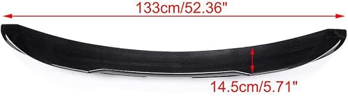 Miniatura 149 de SCITOO Spoiler Wing GT Style Universal 52" ABS Brillante Carbono Aspecto Trasero Alerón Alerón