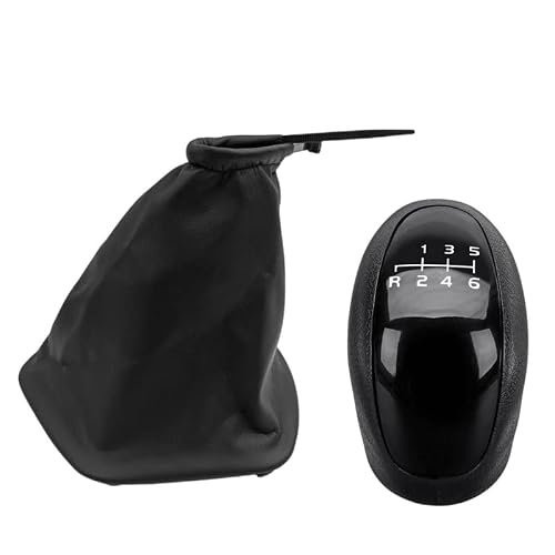 Caidis 6 Speed 2Piece Car Gear Shift Knob For Benz For Sprinter W 906 W906 2006-2018 Lhd Manual Pu Leather Car Gear Shift Knob Lever Gaiter Boot Cover Gear Lever Knob(6 Speed 2Piece)