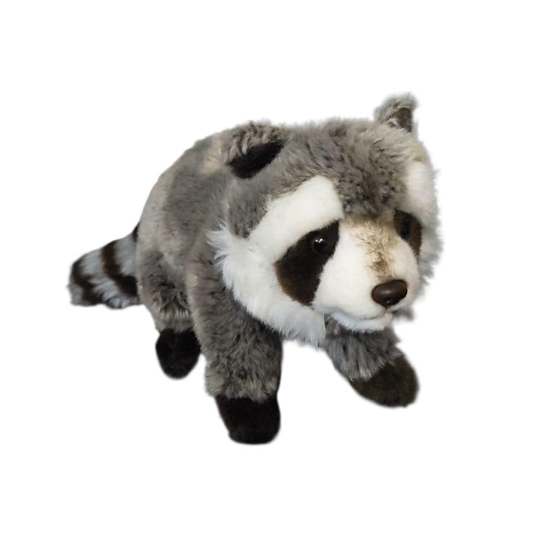 Peluche raton laveur à offrir, cadeau de naissance réaliste