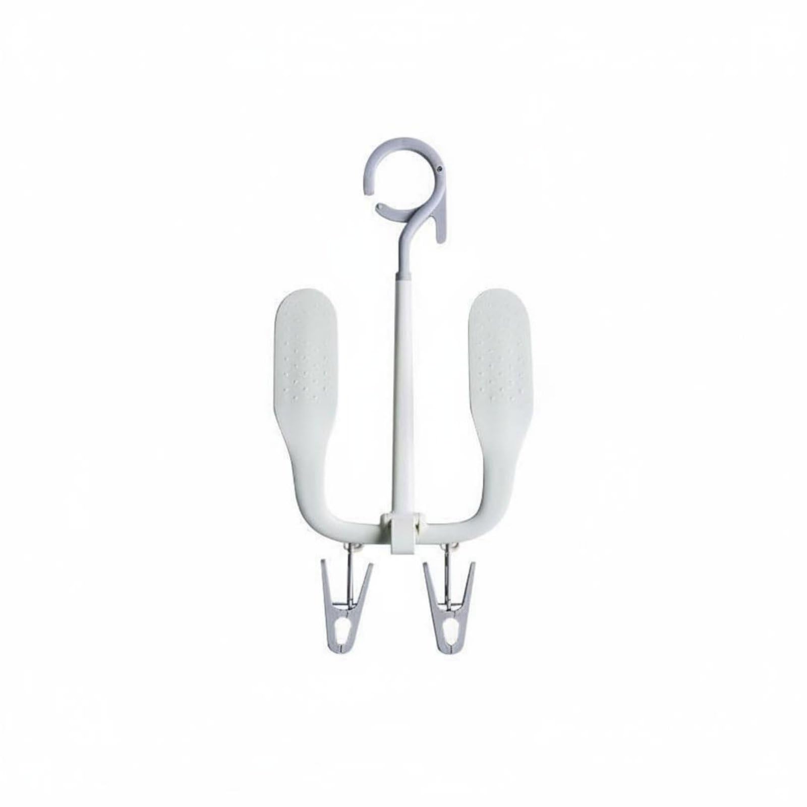 Double Hook Shoe Hanger Windproof Rotating Shoe Hanger Space Saving for Outdoor, Balcony, White | Clothes Drying Rack | Laundry Supplies | Household Supplies & Cleaning-picture-20