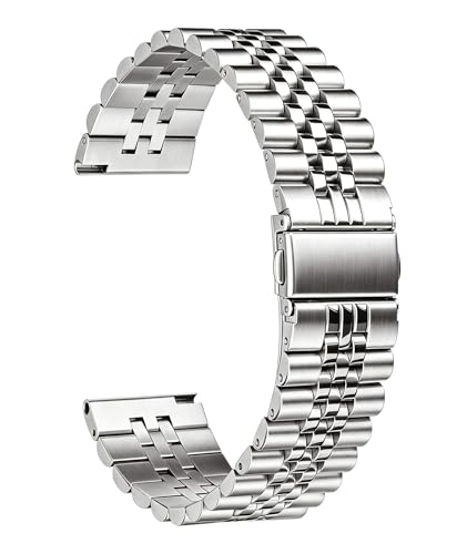 Image of BINLUN Stainless Steel Watch Band Replacement Metal Watch Straps for Men and Women 20mm /22mm /24mm