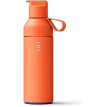 Ocean Bottle Go 17 oz | Stainless Steel Water Bottle | Reusable & Sustainable | Keeps Drinks Cold & Hot | Eco Friendly Gift Sun Orange