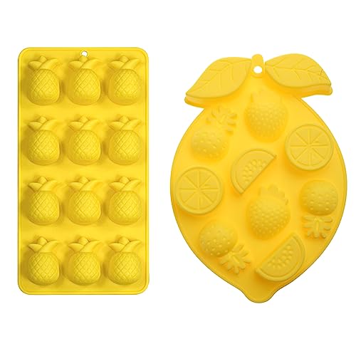 Molde de silicona para cubitos de hielo piña miniatura 2