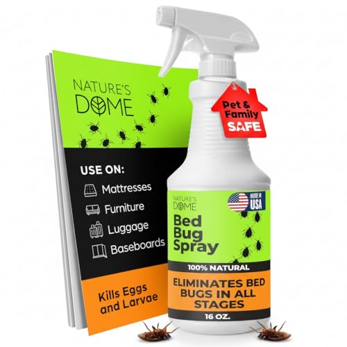 Nature's Dome Bed Bug Spray – 100% Kill Rate, 16