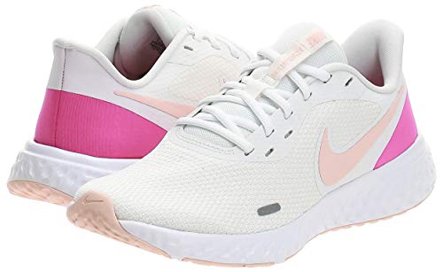 Tenis Nike Revolution 5 Off White/rosa