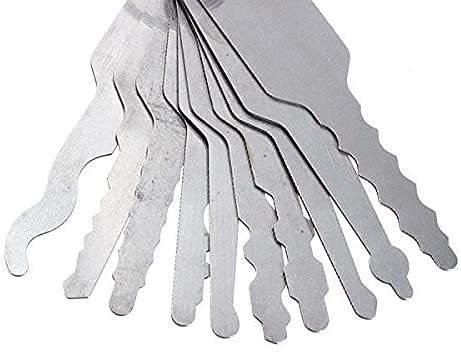 10PCS Auto Jigglers Fabbro in Acciaio Inox Pin