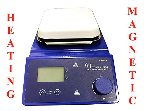 Magnetic Stirrer Hot Plate | 5.3" Ceramic Coated Plate, LED Display, 110V, 2L