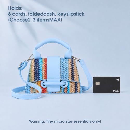 Image of Ayliss Micro Mini Crossbody Handbag Women's Purse Clutch Cute Mini Trendy Bag Top Handle PU Leather Shoulder Bag