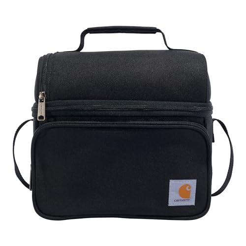Carhartt Camping Cooler, Worksite Lunchbox, Soft Shell Lunch Bag for Construction Sites, Work and Everyday Use, Black