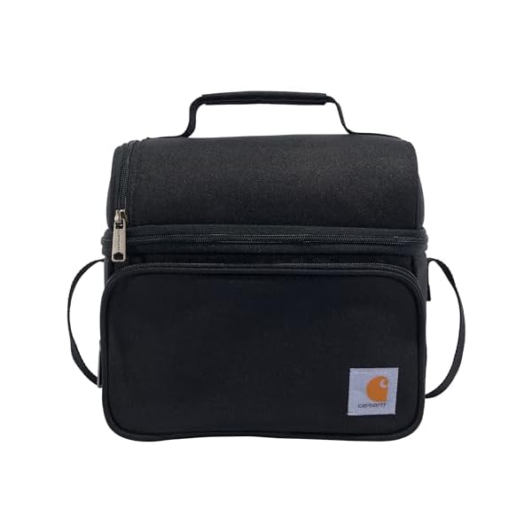 Carhartt Camping Cooler, Worksite Lunchbox, Soft Shell Lunch Bag for Construction Sites, Work and Everyday Use, Black