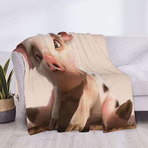 Couverture en flanelle animaux mignons 200x150cm plaid canapé lit - 5