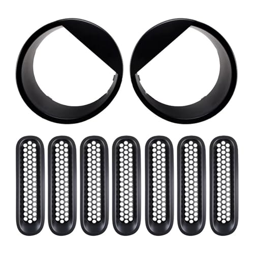Ensemble de phare pour Jeep Wrangler JK pour rénover une calandre usée ou ternie par le temps