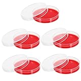 Holibanna 10Pcs Agar Plates Culture Dishes for Labs Agar Medium for Staphylococcus and Streptococcus Testing for Medical and Industrial Use