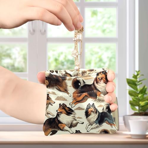 Cute Dogs Coin Purse Leather Pouch Change Purse, Squeeze Coin Pouch for Cards, Keys & Lipsticks, Unisex4