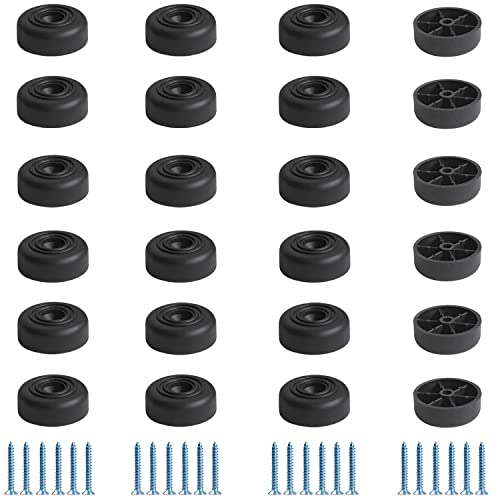 Contenuto Della Confezione: Forniamo 24 piedini per mobili con diametro di 33 mm e altezza di 13 mm e 24 viti M4×25. Capacità di carico: 150 kg.