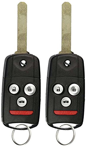 KeylessOption Keyless Entry Remote Control Uncut Ignition Car Flip Key Fob for 07 08 Acura TL OUCG8D-439H-A (Pack of 2) - Image 3