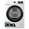Hisense DHQE900UWDC - Secadora bomba de calor, capacidad 9 Kg, Clase D, secado rápido 30', finalización diferida, ancho 59,5cm, alto 84,5cm, fondo 55cm, color Blanco