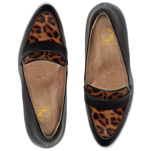 Image of SHODENSE Women Chunky Kitten Heel Pumps Shoes Round Closed Toe Slip On Suede Penny Loafers Matte Block Mid Heels Dress Loafer Almond Toe Comfort Oxford Shoes Office Work Classic Elegant 4-11 M US