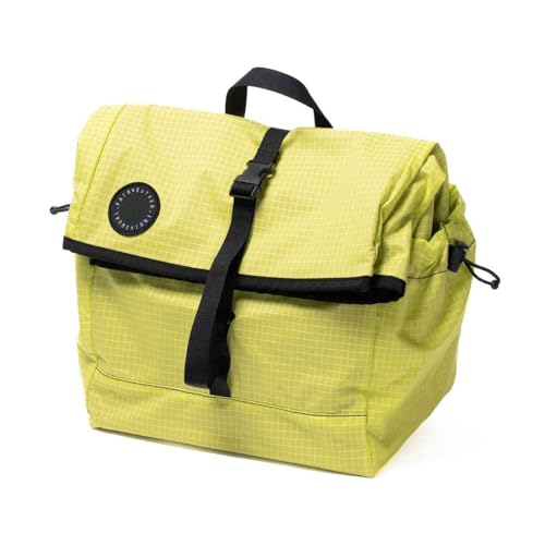 FAIRWEATHER フェアウェザー ブロンプトンバッグ ミニ フレームあり Brompton Bag mini 自転車 フロントバッグ 小径車 バック 自転車 フロントバッグ ロールトップ (フレームあり, lime（hmpe rip）)