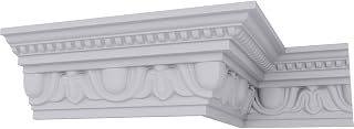 Ekena Millwork Endurathane Edinburgh Urethane Crown Moulding 4in H x 94.5in L - Lightweight, Durable, Factory Primed