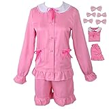 ATEOVE Eromanga Sensei Cosplay Costume Izumi Sagiri Costume Pajamas Uniform Outfit with Wig Pink