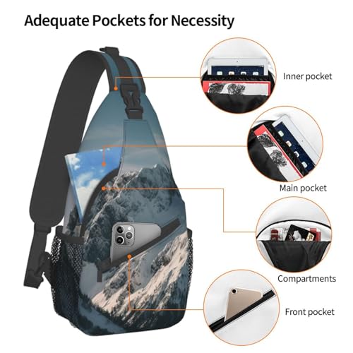 Bolso tipo sling unisex para ciclismo y senderismo miniatura 4