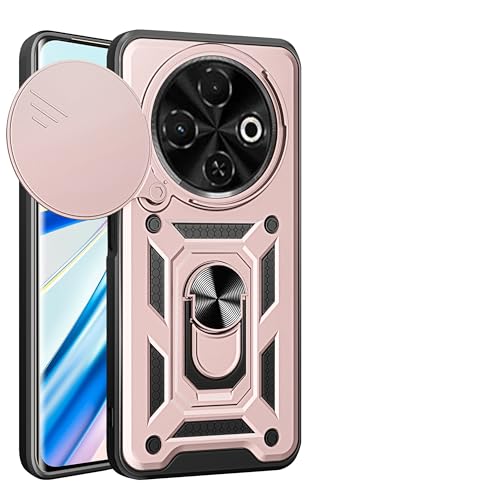 Housse Tecno Spark 30C 4G Rose étui de protection arrière avec clapet caméra