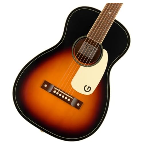 Grestch Jim Dandy Parlor 6-String Right-Handed Acoustic Guitar with Walnut Fingerboard and Nato C-Shaped Neck (Rex Burst)