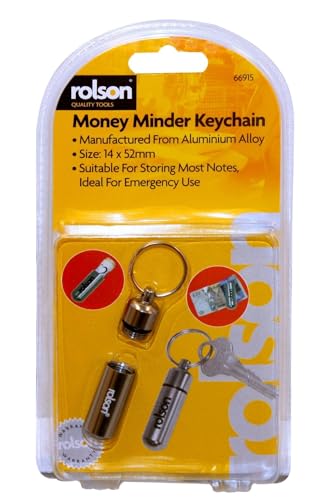 Nota Holder Rolson Money Minder Aluminio Banco Emergencia Llavero Natural One Size