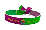 Movilear Pulsera Cierre Metalico Ajustable Unisex Hombre y Mujer Regulable Bandera Malagueña Malaga