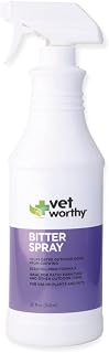Vet Worthy Bitter Spray for Dogs - Spray to Stop Biting, Licking, and Chewing Furniture, Wood, Plants, and Bandages - Pet Training Spray for Dogs for Indoor and Outdoor - 32oz