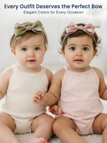 Image of POLKA TOTS Baby Hairbands for Kids Girl | Cute Stretchable Hair Bands for Baby Girls | Kids Hair Accessories | Elastic Infant Hairband | Toddler Hair Clips (Pack of 5)