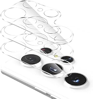 imluckies Camera Lens Protector for Samsung Galaxy S22 Ultra [3 pack], Scratch-resistant Tempered Glass Back Camera Lens Cover, Ultra-thin, Easy Installation Lens Protector, Clear