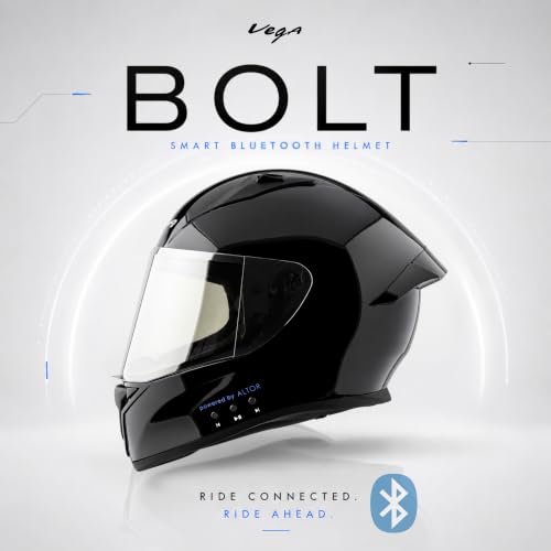 Vega Store Vega Bolt ISI Certified Smart Bluetooth Full-Face Helmet - Image 3