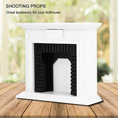 Sommergeschenk Puppenhaus Zubehör, großzügiger Puppenhaus Kamin, Holz Schöne gut gestaltete Mädchen Playmates Freunde… – Bild 3