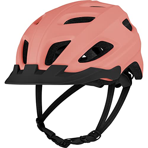 Image of Retrospec Lennon Adult Bike Helmet with LED Safety Light Adjustable Dial & Removable Visor - Adjustable Bicycle Cycling Helmet for Men & Women