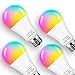 Produktbild Smart LED-Lampe WLAN Glühbirnen 13W RGB Lampe Warmweiß 2700K Mehrfarbige Dimmbare LED Glühbirne Kompatibel mit Alexa Echo, Google Home Kein Hub Erforderlich (4er Pack)