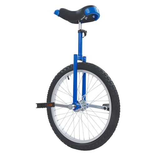 Image of 16 inch /24 inch Wheel Unicycle, Wheel Unicycle with Steel Rim Skid-Proof Tire Adjustable Seat Sports Exercise Bicycle for Daily Fitness