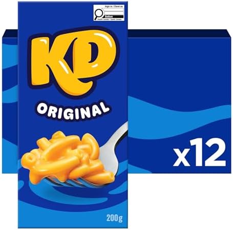 Kraft Dinner Original Macaroni and Cheese Dinner, 200g, 12 ct Case