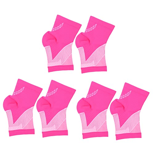 FOMIYES 3-pair Ankle Support Covers Sports Ankle Wraps Moisture-wicking Gradual Compression Sleeves