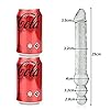 SXOVO Big Glass Dildo Penis Double Headed 30cm G-Punkt Stimulator Adult Beaded Anal Plug Penis Masturbation Sex Spielzeug für Frauen Männer Lover Paar (M) #1