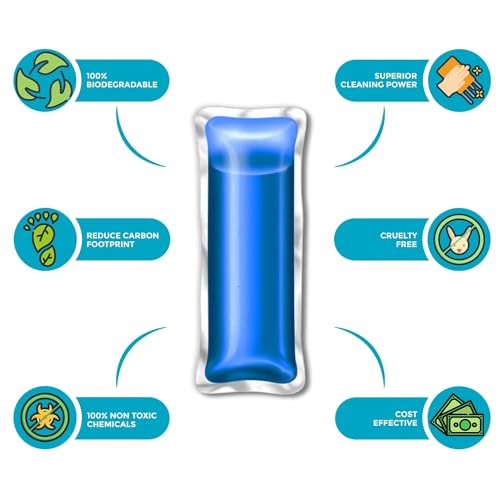 Ecosys 1L Glass & Surface Cleaner Capsule with Refillable Spray Bottle | Eco-Friendly for Car, Kitchen & Home Glass Surfaces | Non-Toxic Refill... - Image 5