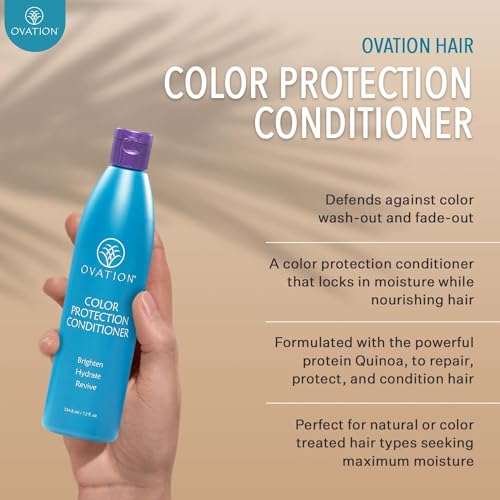 Ovation-Hair-3-Step-Bundle-for-Dry-Color-Treated-Hair-with-Moisture-Shampoo-Cell-Therapy-Hair-Growth-Healthy-Scalp-Treatment-Color-Conditioner-Brighten-Nourish-Hydrate-DyedBleached-Hair