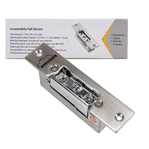 Serratura elettrica da da infilare a incastro universale può essere montato su qualsiasi porta, in legno, metallo o PVC per destra e sinistra comandato da un circuito NO (Normalmente aperto) YS-800