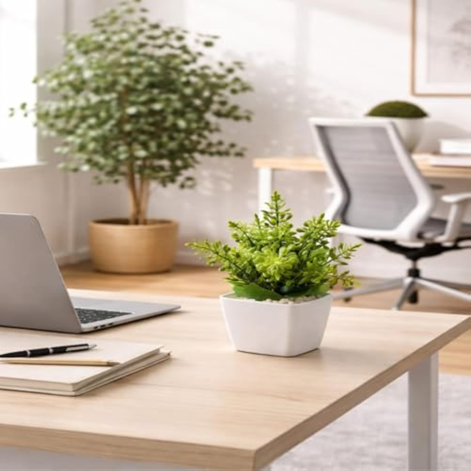 Artificial Mini Potted Plants, Decorative Tabletop Greenery