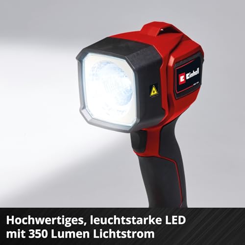 Einhell Akku-Lampe TC-CL 18/350 Li-Solo Power X-Change (18 V, 350 lm, 7000 K, 30 m Leuchtweite, schwenkbarer Leuchtkopf, hochwertiges LED-Licht, ohne Akku)