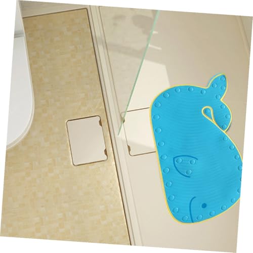 Alfombrilla antideslizante infantil Mipcase de ballena con ventosas para bañera de niños 3