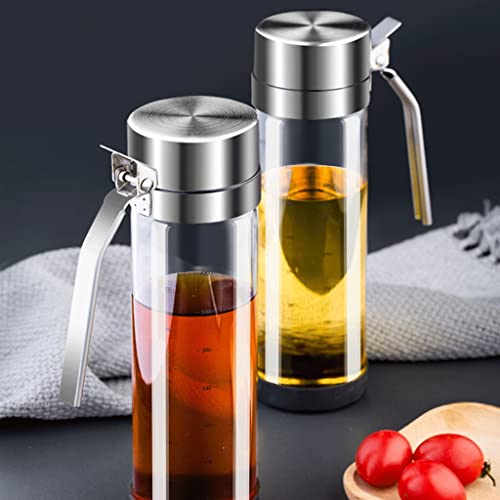 Aceitera de vidrio grande e impermeable para aliñar ensaladas y cocinar 5