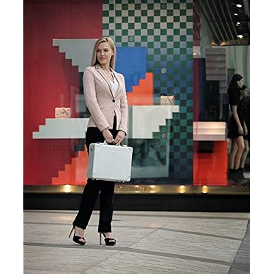 15 Aluminum Briefcase for Men & Women - Durable Hard Case Attache for Business, Work & Documents - RFID Blocking Organizer